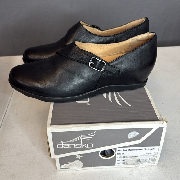 Women’s Dansko Marisa Black Burnished Nubuck Size 41 New in Box - Picture 4 of 9